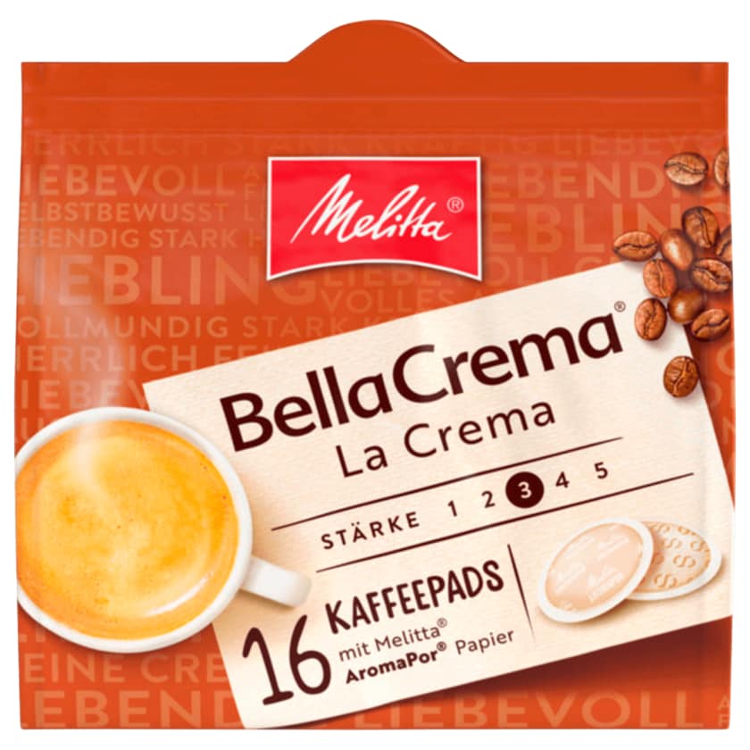 Melitta BellaCrema La Crema 107g, 16 Pads